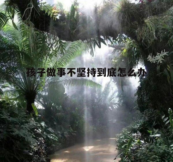 孩子做事不坚持到底怎么办(孩子做事不主动不积极怎么办)